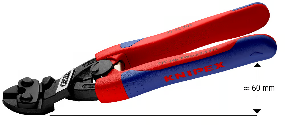 71 22 200 KNIPEX CoBolt® Compacte boutensnijtangen