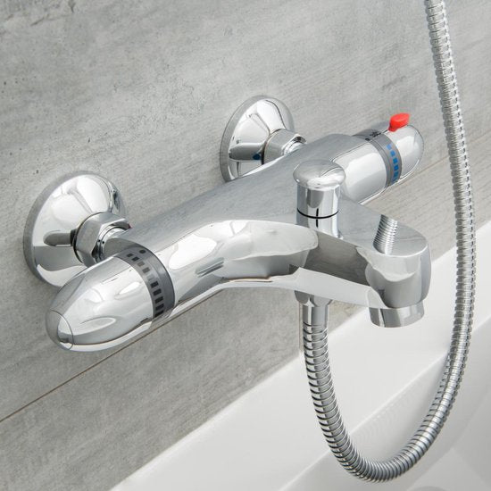 Schütte Supra Thermostatische Badkraan - Chroom - 15 cm hartafstand