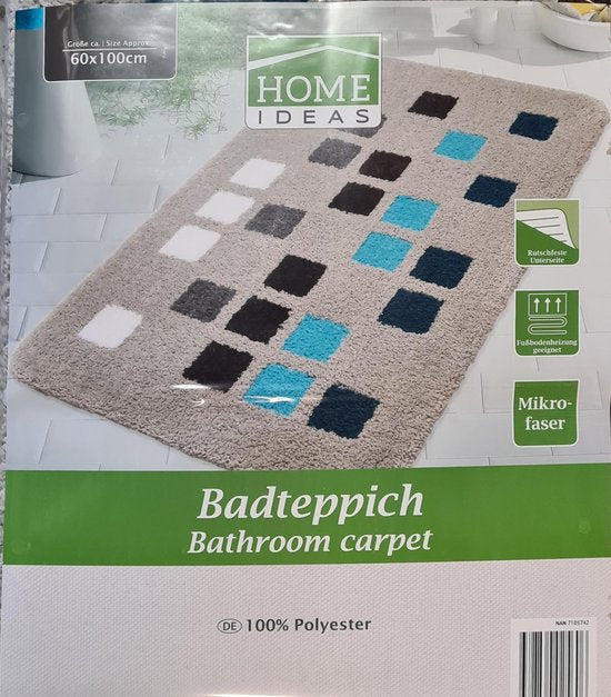 Badkamer mat - grijs 60 x 100 cm