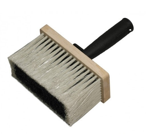 Papborstel PVC in hout, plastic steel