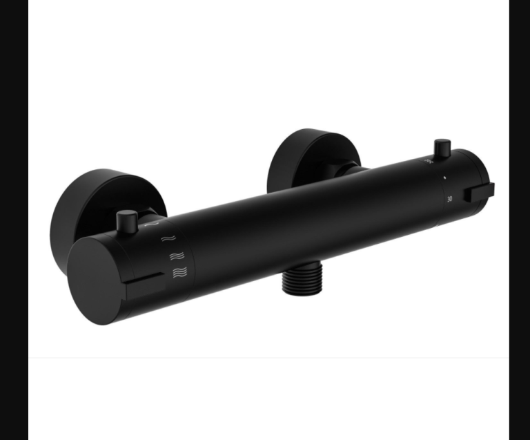 SCHÜTTE London Thermostatische Douchekraan - Hartafstand 150 mm - Zwart Mat