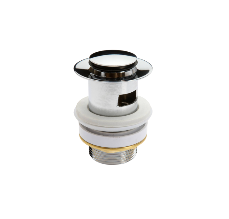 SCHÜTTE Design Afvoerplug Pop-Up - 5/4" - afsluitbaar met overloop - Chroom