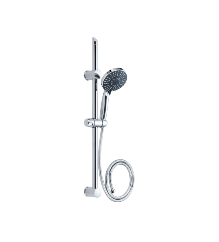 SCHÜTTE Adria Doucheset met Handdouche - ø 12,5 cm - 5 Standen - 70 cm Glijstang - 150 cm Slang - Chroom