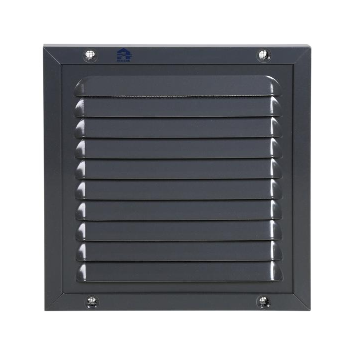 Renson opbouw schoepenrooster + kader + gaas 437 150x150 mm RAL 7016