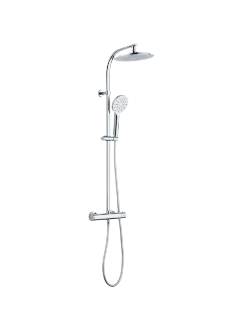 SCHÜTTE Madura Fresh Douchesysteem - Regendouche - met Thermostatische Douchekraan - Hartafstand 150 mm - Chroom