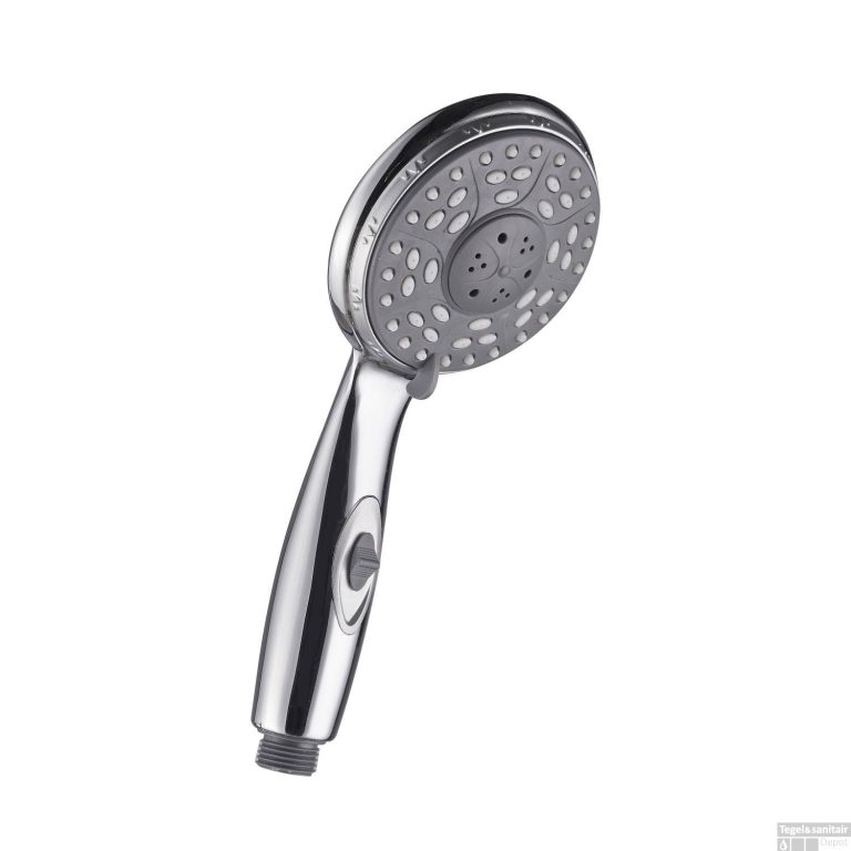 SCHÜTTE Aqua2Save Handdouche - Douchekop ø 10 cm - 3 standen - Waterstop - Chroom