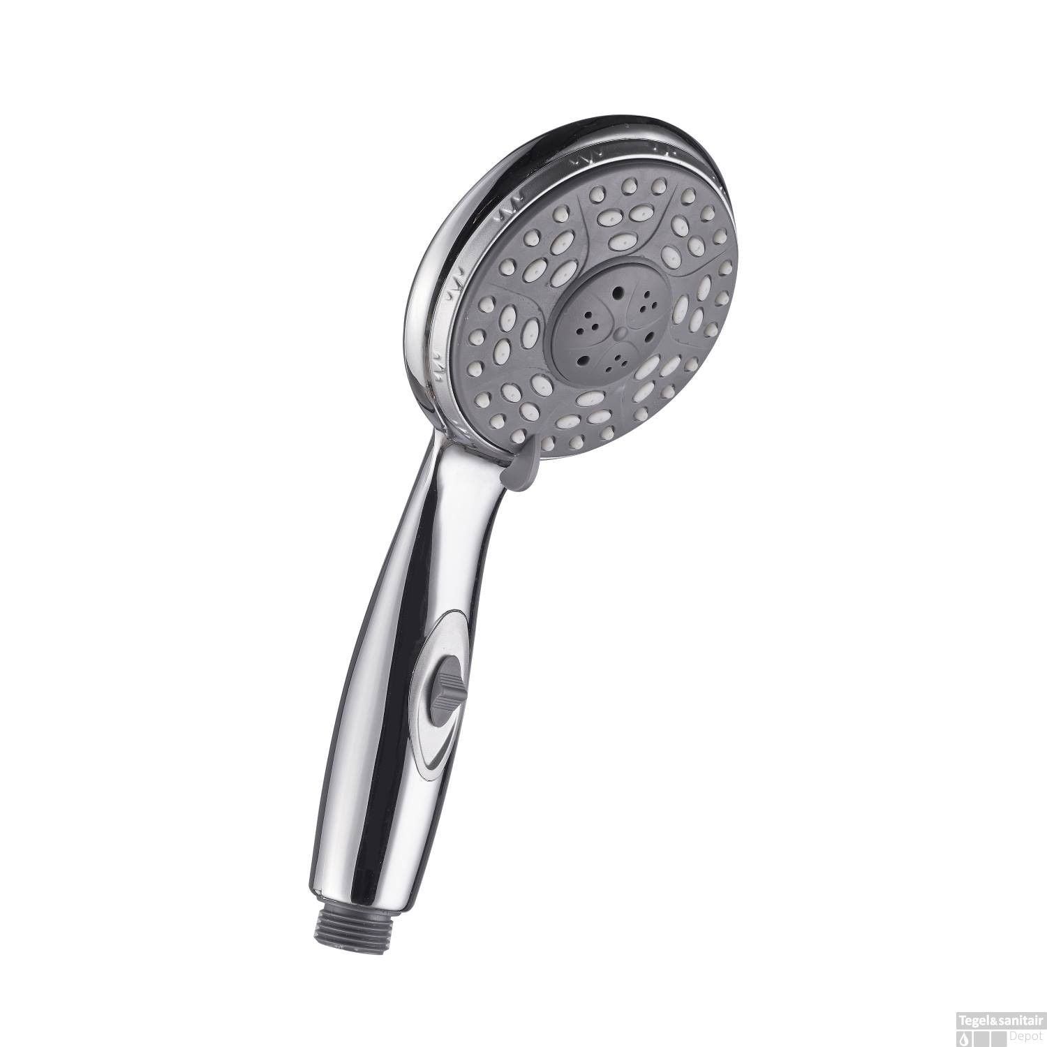 SCHÜTTE Aqua2Save Handdouche - Douchekop ø 10 cm - 3 standen - Waterstop - Chroom