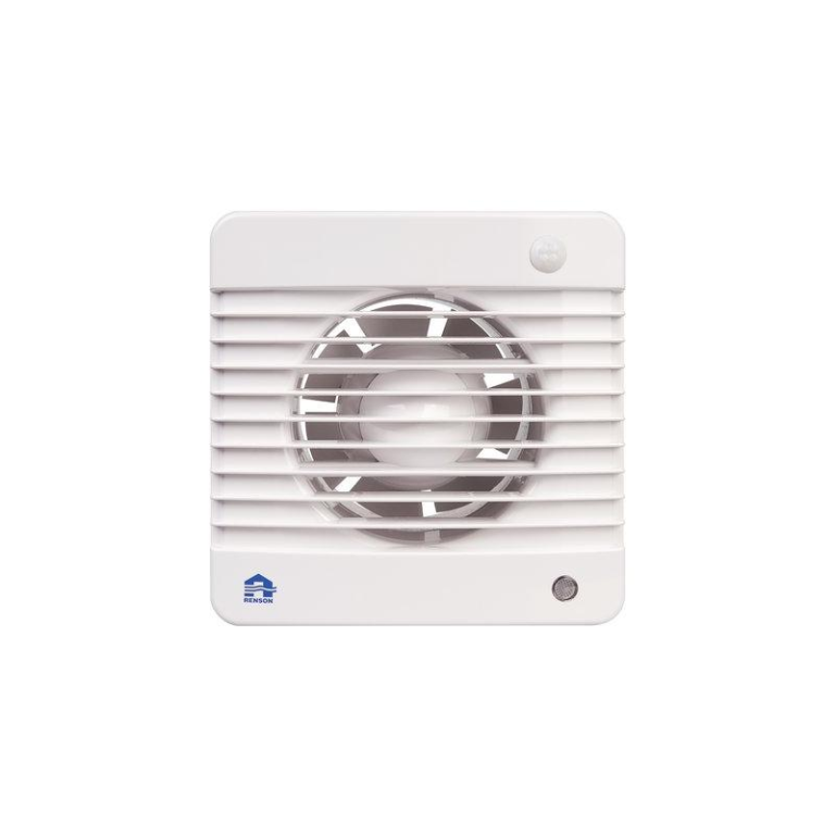 Renson mechan. ventilator met bewegingssensor 7501M wit 100 mm