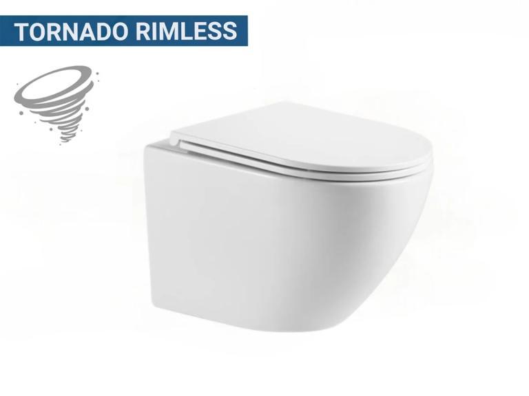Tornado Rimless Lavinno Mat Zwart WC