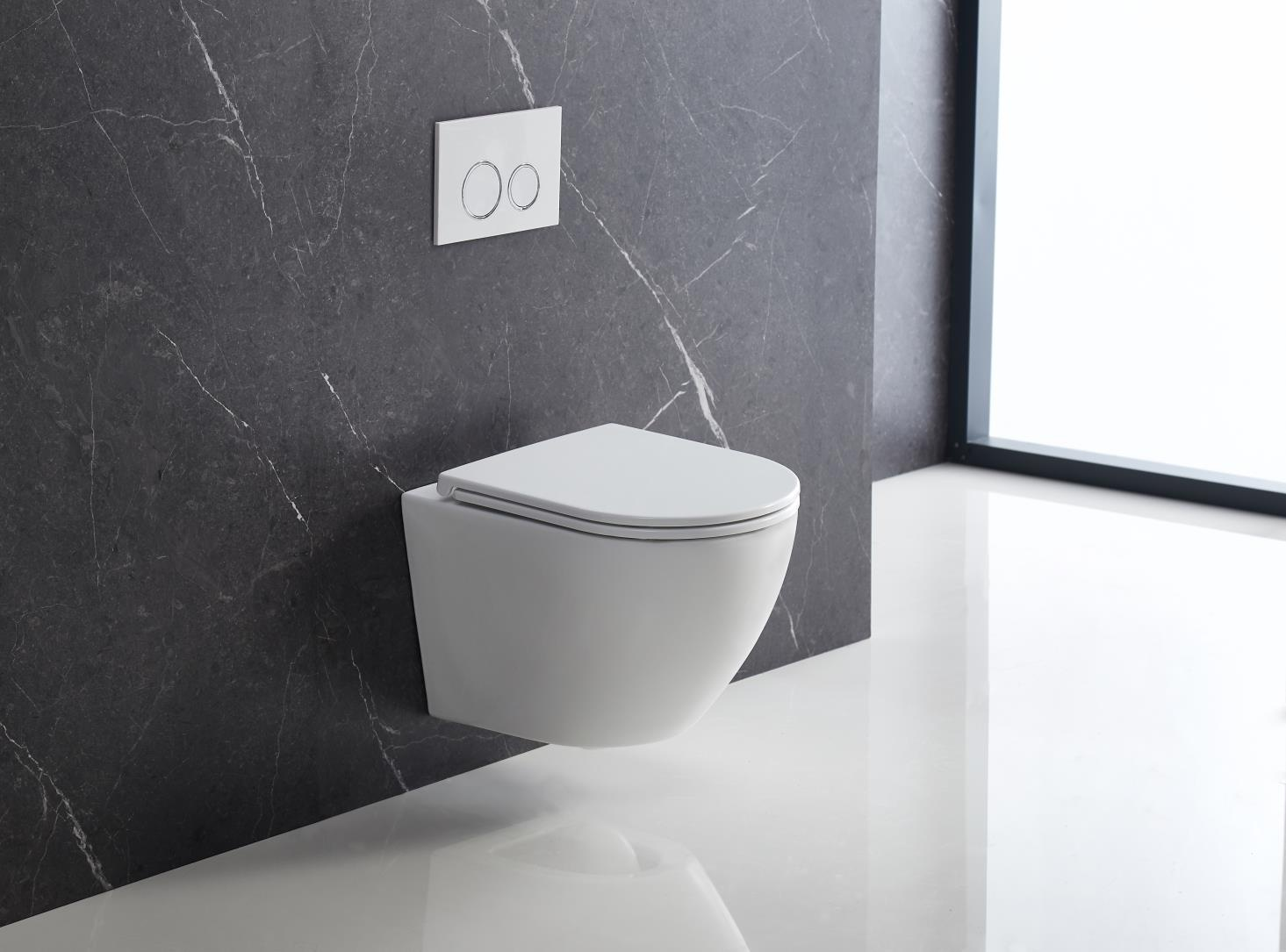 Tornado Rimless Lavinno Mat Zwart WC
