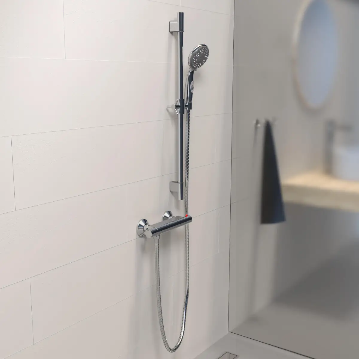 SCHÜTTE AQUA 2 SAVE Thermostaat Douchekraan, chroom