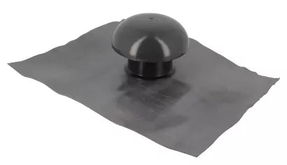 Nicoll CD7 dakventilatiekap met afdichtingskraag Ø75 mm antraciet