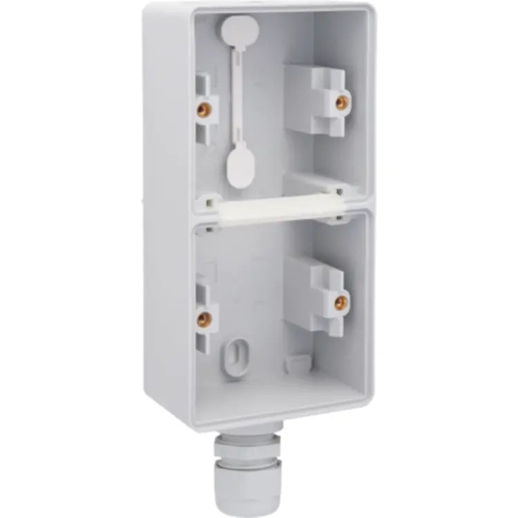Niko Hydro opbouwbak 2-voudig verticaal met 1x M20-ingang grijs (700-84251)