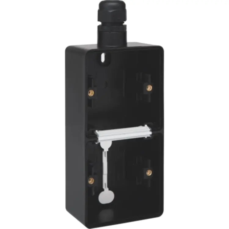 Niko Hydro opbouwbak 2-voudig verticaal met 1x M20-ingang zwart (761-84251)