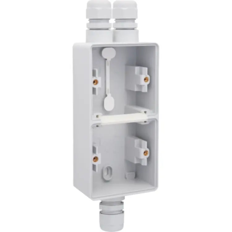 Niko Hydro opbouwbak 2-voudig verticaal met boven 2x en onder 1x M20-ingang grijs (700-84262)