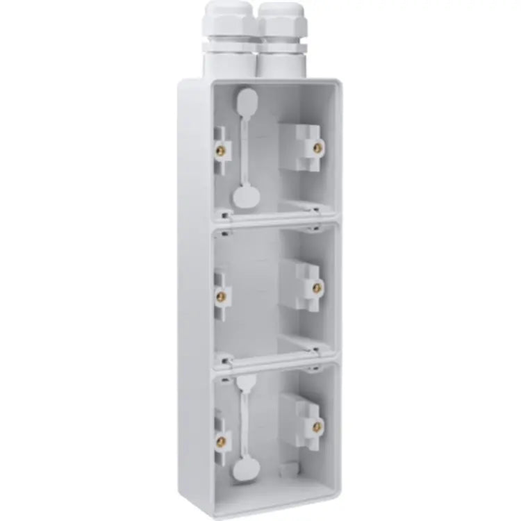 Niko Hydro opbouwbak 3-voudig verticaal met 2x M20-ingang grijs (700-84352)