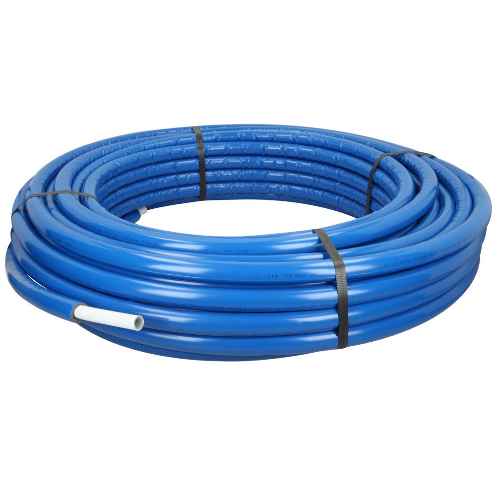 Voorgeisoleerde alpex buis 16 x 2mm - 50m blauw